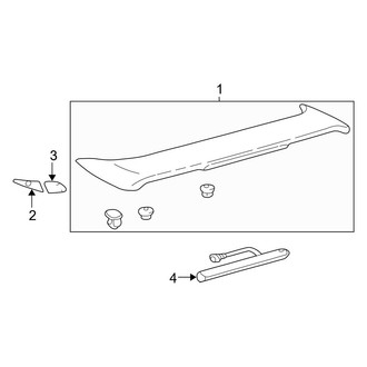 Toyota OE - Trunk Lid - Spoiler