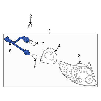 Toyota OE - Rear Tail Light Wiring Harness