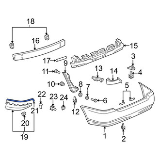 Toyota OE - Left Spoiler Seal
