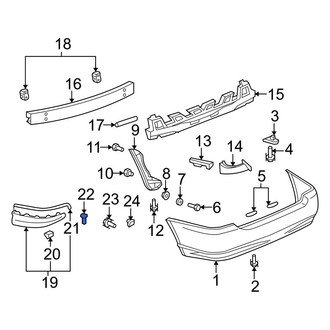 Toyota OE - Spoiler Clip
