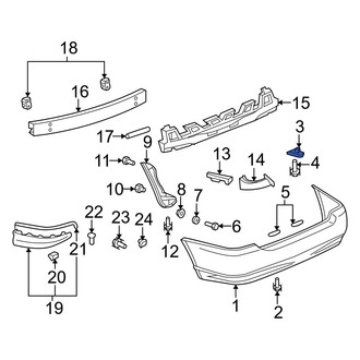 Toyota OE - Left Bumper Cover Bracket