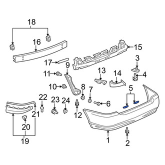 Toyota OE - Rear Bumper Protection Pad