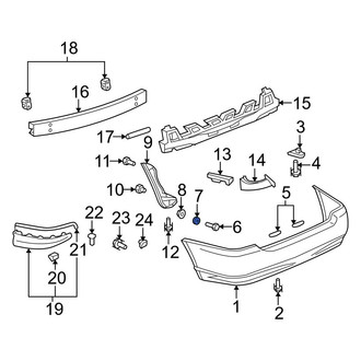 Toyota OE - Deck Lid Finish Panel Gasket