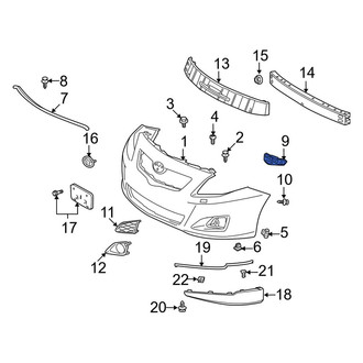 Toyota OE - Front Left Bumper Cover Retainer