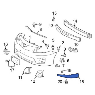 Toyota OE - Front Right Valance Panel