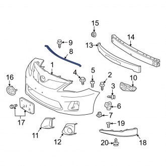 Toyota OE - Front Bumper Seal