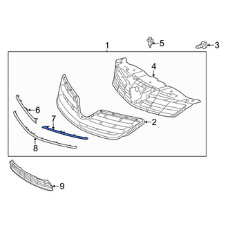 Toyota OE - Front Left Upper Grille Molding