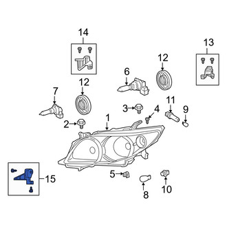 Toyota OE - Left Lower Headlight Bracket