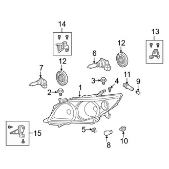 Toyota OE - Front Lamps - Headlamp Components (Japan Work)