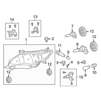 Toyota OE - Front Lamps - Headlamp Components (Japan Built)