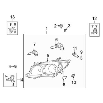 Toyota OE - Front Lamps - Headlamp Components (USA Built)