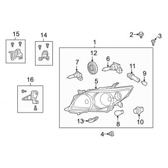 Toyota OE - Front Left Headlight