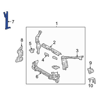 Toyota OE - Hood Latch Support