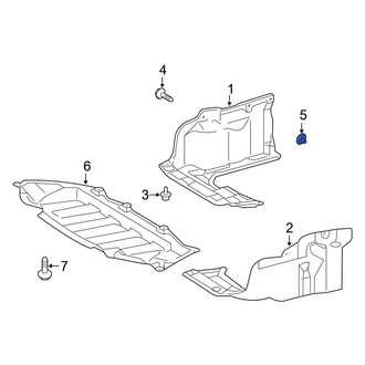 Toyota OE - Radiator Support Splash Shield Nut