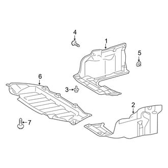 Toyota OE - Radiator Support - Splash Shields