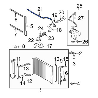 Toyota OE - Engine Coolant Bypass Hose