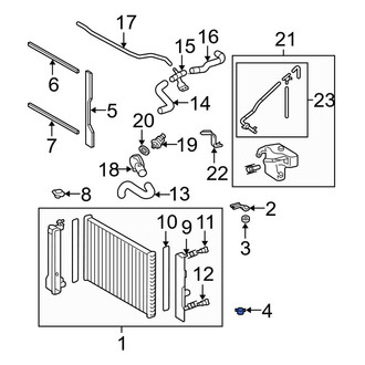 Toyota OE - Lower Radiator Insulator