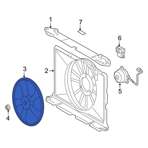 Engine Cooling Fan Blade