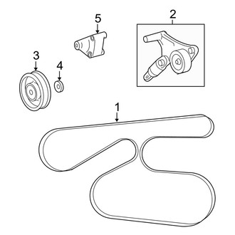 Toyota OE - Cooling - Belts & Pulleys (2.4L)