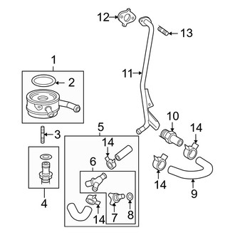 Toyota OE - Cooling - Engine Oil Cooler (2.4L)