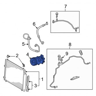 Toyota Matrix OEM A/C & Heating Parts - Systems, Compressors | CARiD