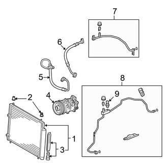Toyota OE - Air Conditioner & Heater - Condenser, Compressor & Lines