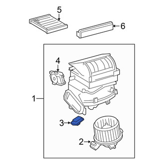 Toyota OE - HVAC Blower Motor Resistor