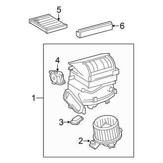 Toyota OE - Air Conditioner & Heater - Blower Motor & Fan (W/O Climate Control)