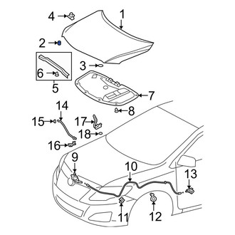 Toyota OE - Hood Stop Buffer