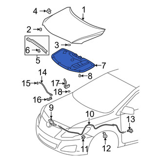 Toyota OE - Hood Insulation Pad