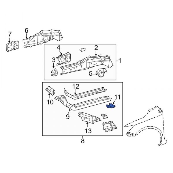 Floor Pan Bracket