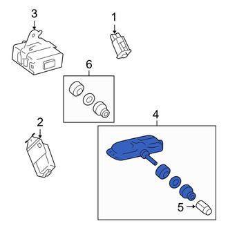 Toyota OE - Tire Pressure Monitoring System (TPMS) Sensor