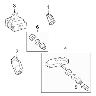 Toyota OE - Electrical - Tire Pressure Monitor Components