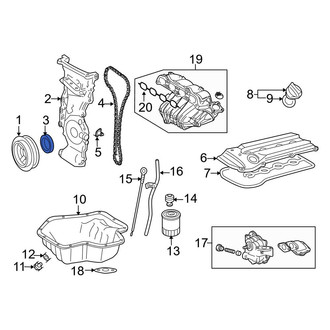Toyota OE - Rear Engine Crankshaft Seal