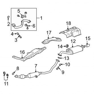 2010 Toyota Corolla OEM Exhaust Parts - Systems, Tips | CARiD