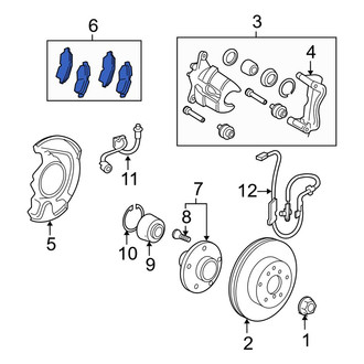 Toyota OE - Front Disc Brake Pad Set