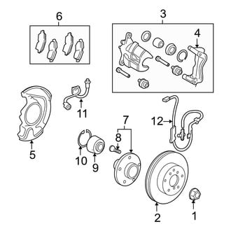 Toyota OE - Front Suspension - Brake Components