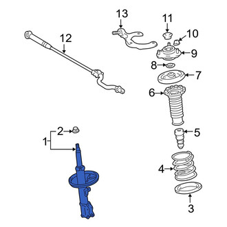 Toyota OE - Front Left Suspension Strut