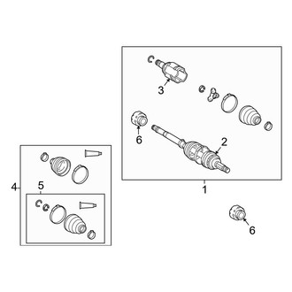 Toyota OE - Front Suspension - Drive Axles (1.8L)