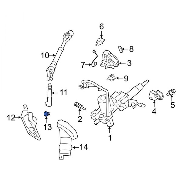 Steering Coupling Boot Clip