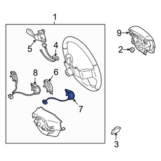 Toyota OE - Steering Wheel Radio Controls