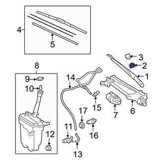 Toyota OE - Wiper Arm Nut