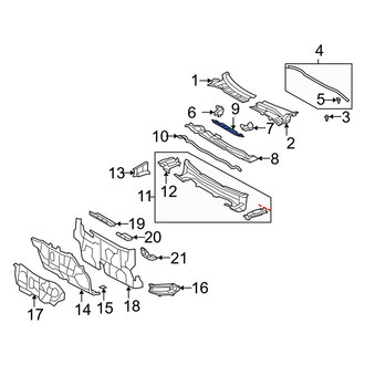 Toyota OE - Cowl Bracket