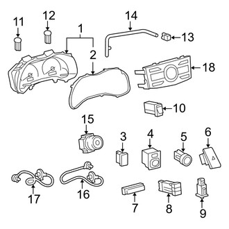 Toyota OE - Instrument Panel - Cluster & Switches