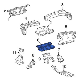 Toyota OE - Right Center Instrument Panel Air Duct