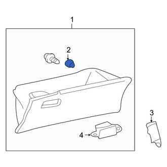 Toyota OE - Front Glove Box Door Bumper