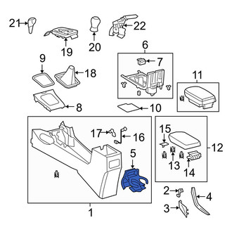 Toyota OE - Rear Console Cup Holder