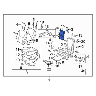 Toyota OE - Front Left Seat Cushion Spring