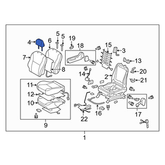 Toyota OE - Front Right Headrest