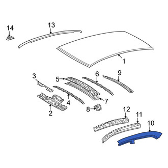 Toyota OE - Left Outer Roof Side Rail
